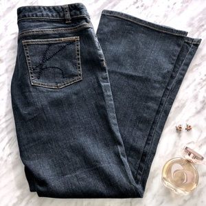 Michael Kors Dark Wash Bootcut Jeans Size 8 Petite